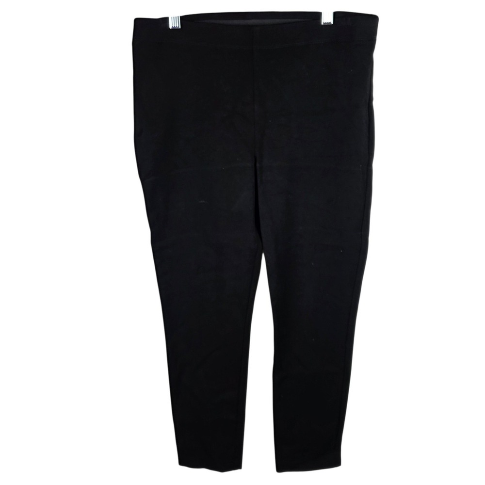 Karen Kane Leggings Women Medium Black Good Stretch High Rise Ankle Pants